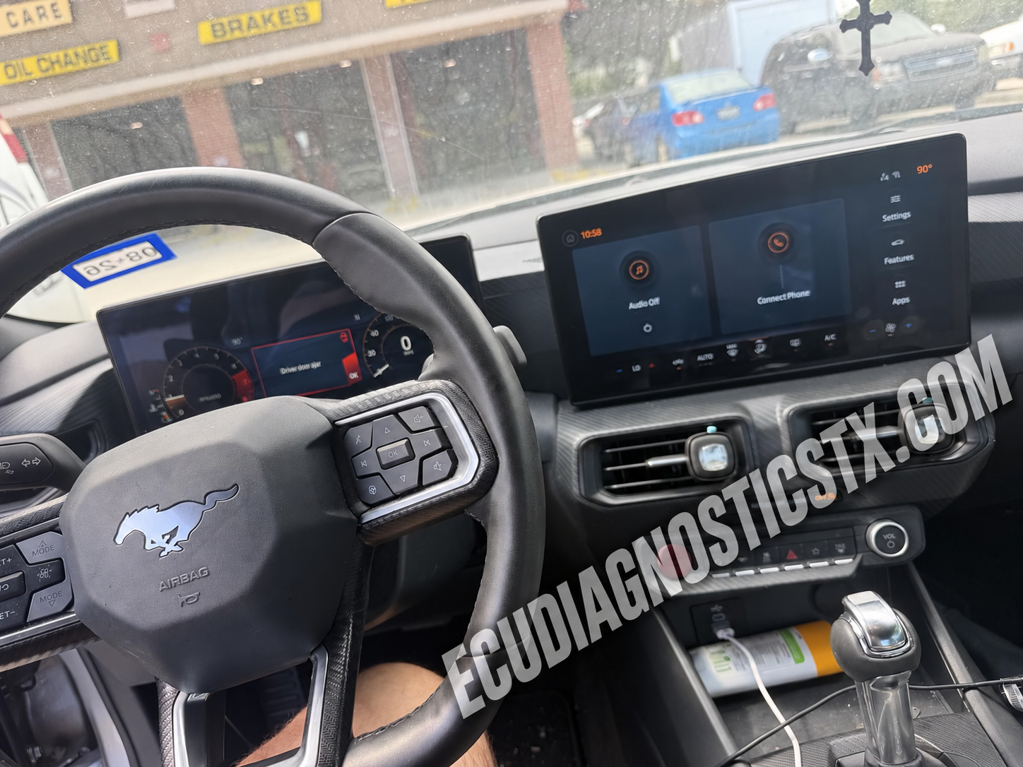 2025 Ford Mustang after new transmission programming for an automotive repair shop
